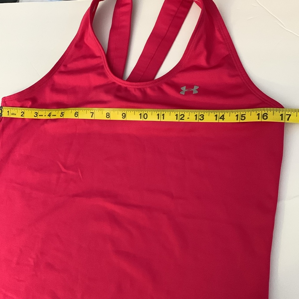 3/$20✨Under Armour Pink Fitted Sleeveless Tank Top - Picture 6 of 7